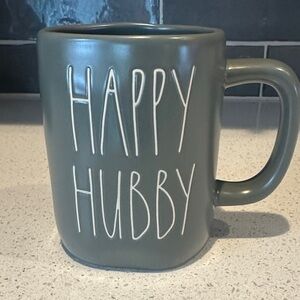 Rae Dunn Happy Hubby Grey Mug
